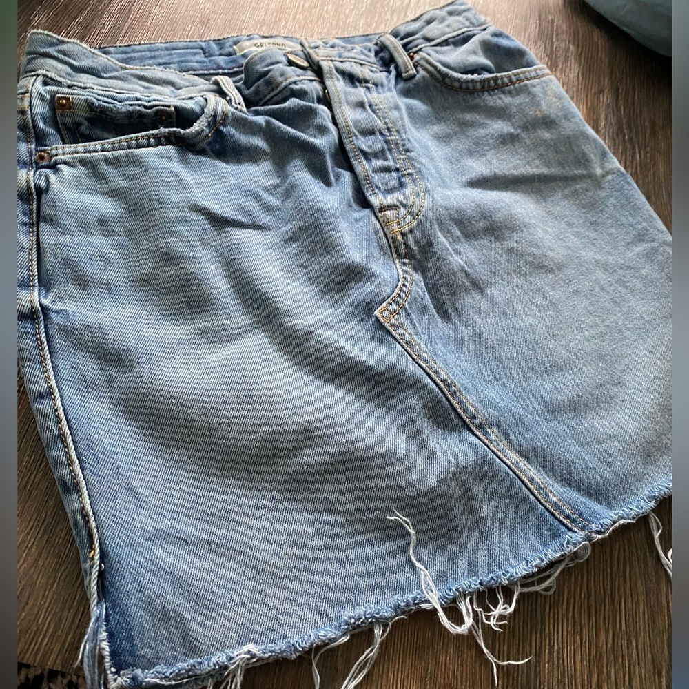 Grlfrnd denim mini skirt